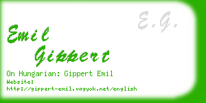 emil gippert business card